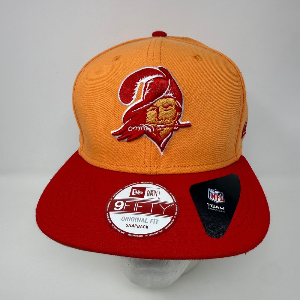 New Era 9FIFTY Tampa Bay Buccaneers Snapback Hat Orange Red Bucco Bruce NFL Cap